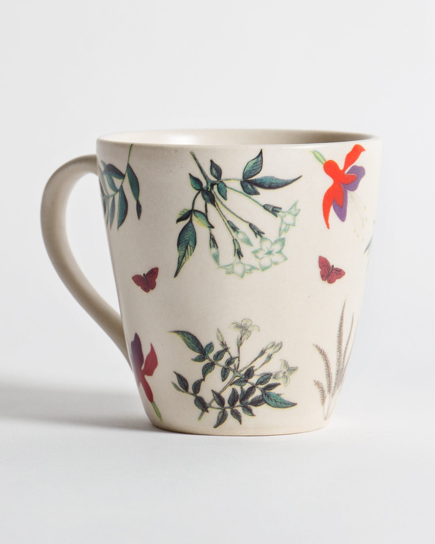 Floral Glass Mugs