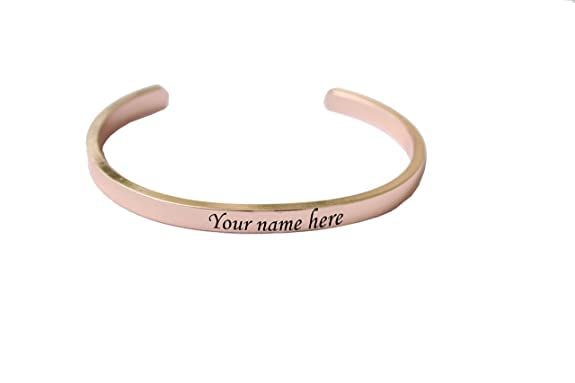 Customized Bracelet, Personalized Hand Kada Name, Women, Men Bracelet Plating with 24k Gold, and Lazer Engraved Finish