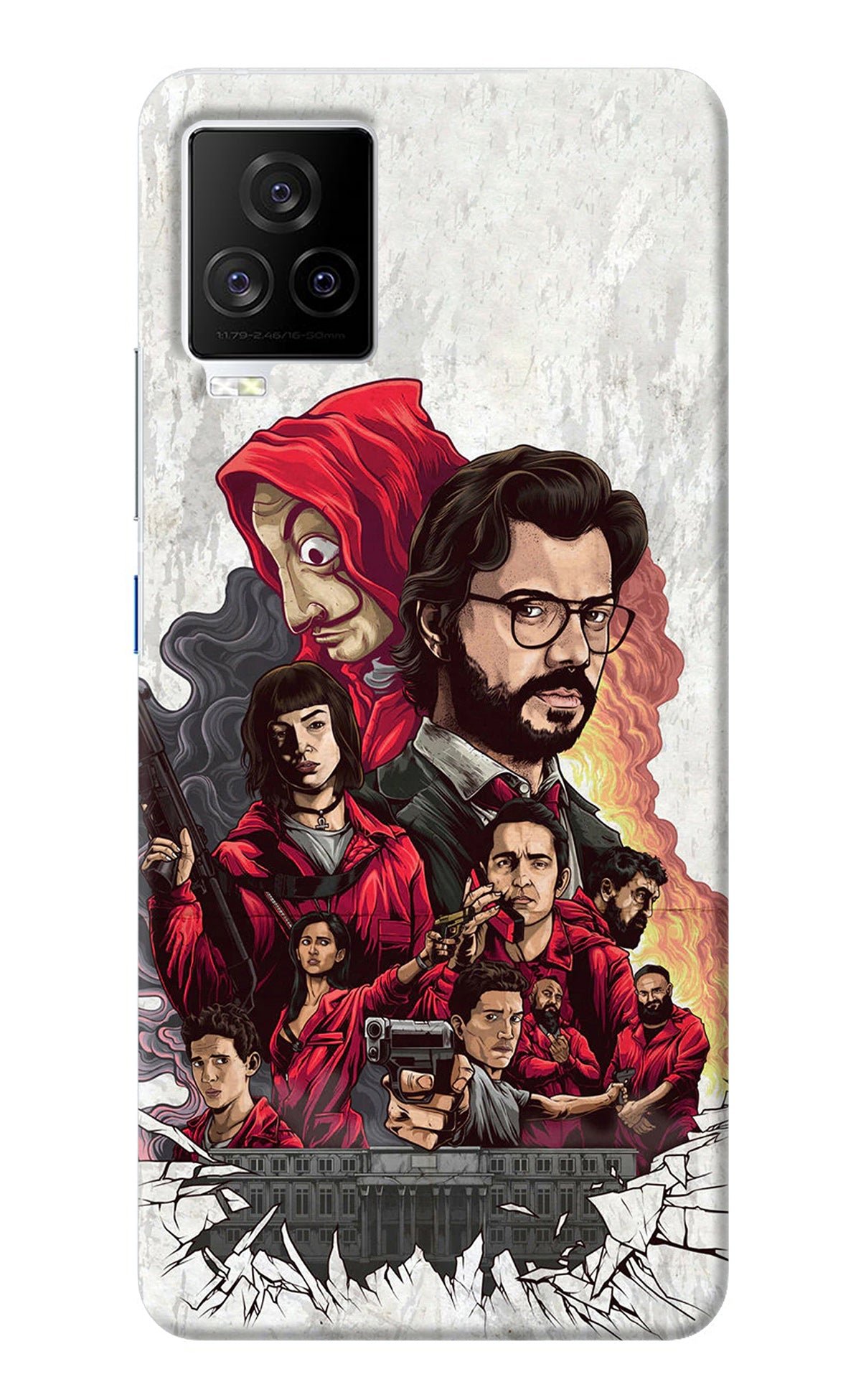 Money Heist Artwork iQOO 7 Legend 5G Back Cover