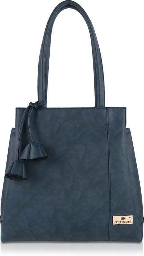 Women Blue Hand-held Bag